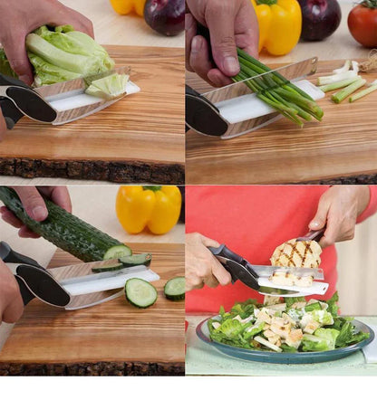 Tabla De Cortar 2 En 1 Cuchillos De Cocina