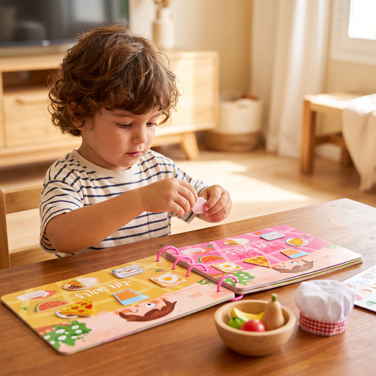 Libro Montessori de descubrimiento de profesiones para niños