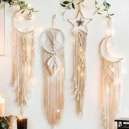 Cathy I Atrapasueños Para Mujer - Decoración De Macramé Con Luces