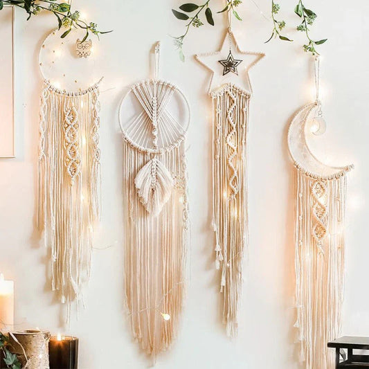 Cathy I Atrapasueños Para Mujer - Decoración De Macramé Con Luces