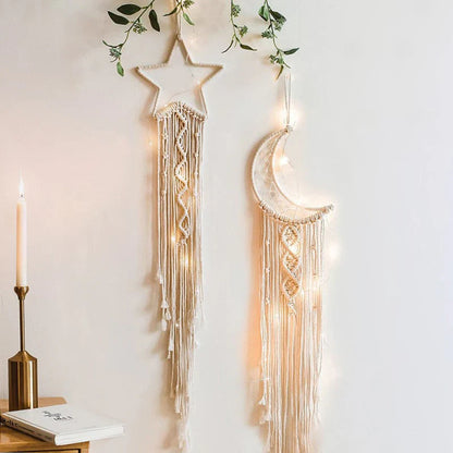 Cathy I Atrapasueños Para Mujer - Decoración De Macramé Con Luces
