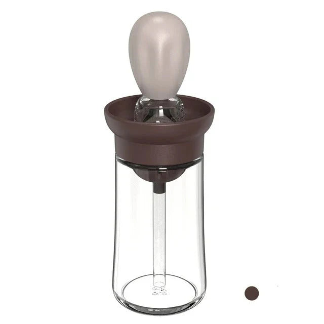 Dispensador De Aceite Con Cepillo De Silicona - Dosificación Precisa Y Fácil De Usar Para Cocinar Y Asar
