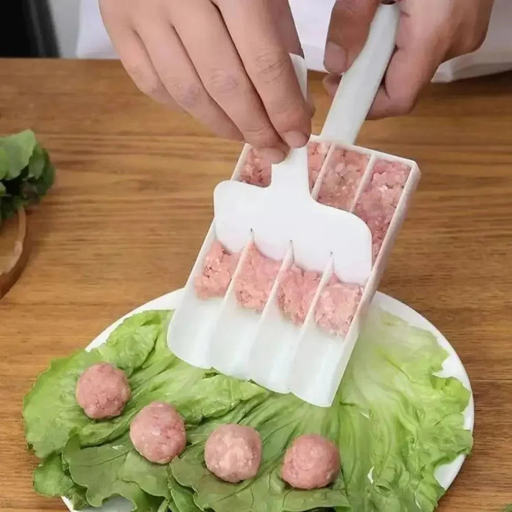 Práctico Molde De Plástico Para Albóndigas Y Albóndigas - Para Porciones Homogéneas Para Porciones Homogéneas