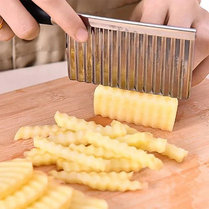 Cuchillo Para Verduras De Acero Inoxidable - Cuchillo De Sierra Para Patatas Fritas Y Verduras