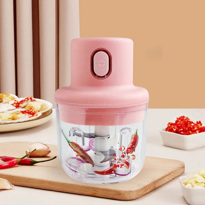 Picadora De Alimentos Inalámbrica - Mini Picadora Compacta Para Especias Y Verduras