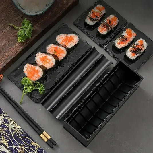 Juego Para Enrollar Y Cortar Sushi - Práctico Kit De Sushi Con Plantillas Y Accesorios