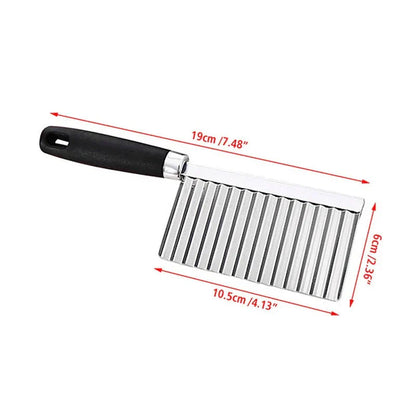 Cuchillo Para Verduras De Acero Inoxidable - Cuchillo De Sierra Para Patatas Fritas Y Verduras