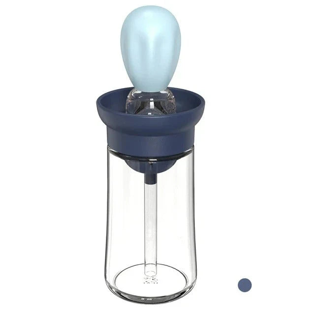 Dispensador De Aceite Con Cepillo De Silicona - Dosificación Precisa Y Fácil De Usar Para Cocinar Y Asar