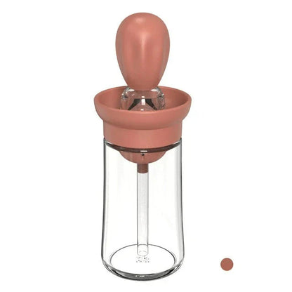 Dispensador De Aceite Con Cepillo De Silicona - Dosificación Precisa Y Fácil De Usar Para Cocinar Y Asar