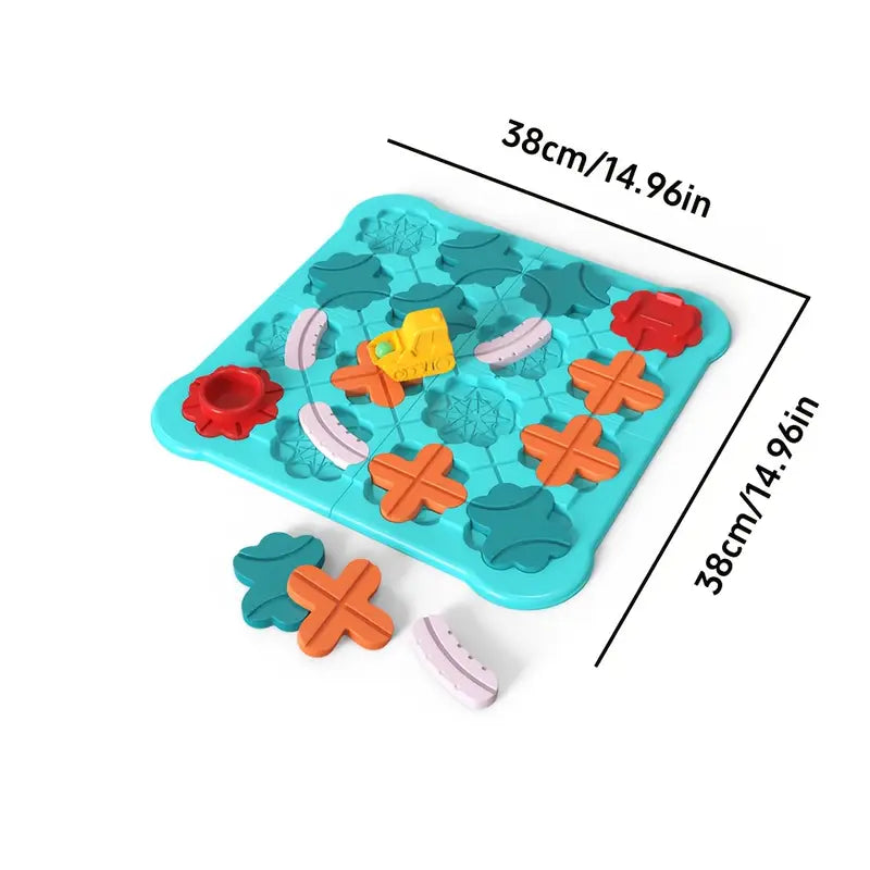 Juego de puzzle laberinto para niños | Juguete educativo de pista de carretera con bolas y coche para jugar a la lógica y resolver problemas