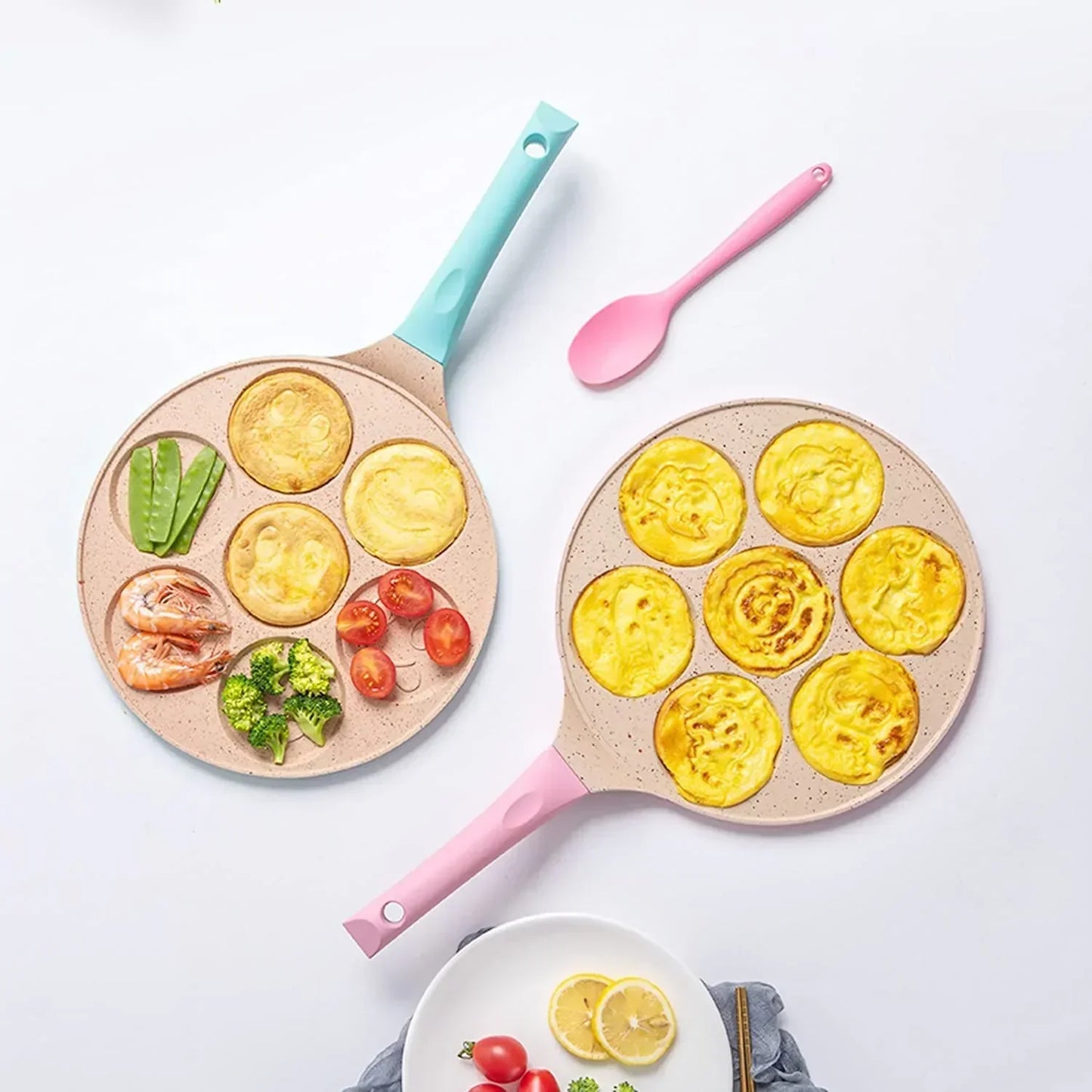 Sartén De Desayuno Para Niños - Divertidos Moldes Para Tortitas Y Huevos Fritos