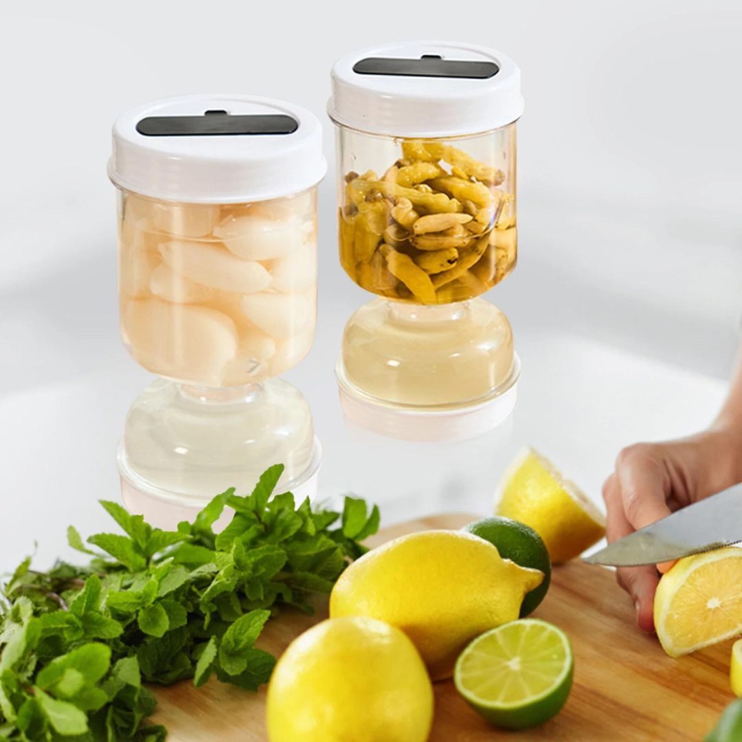 Práctico Tarro de Conserva con Colador de Agua