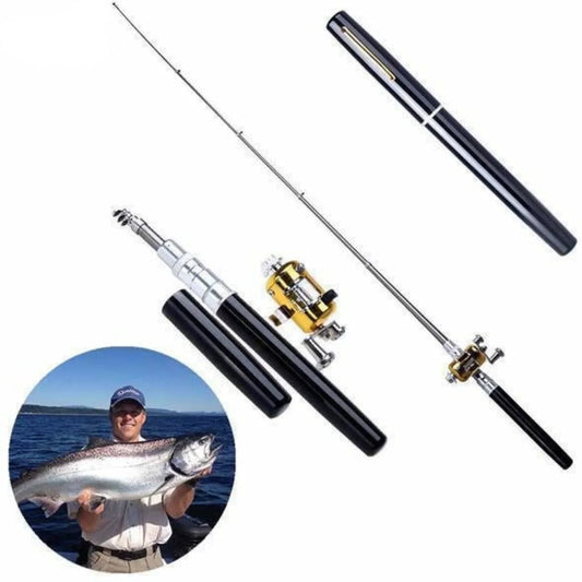 Set De Pesca Compacto Con Caña Telescópica - Caña De Pescar Portátil Para Viajar Cañas De Pescar Portátiles Para Viajar
