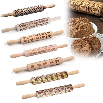 Rodillo De Repostería Grabado Para Patrones Creativos