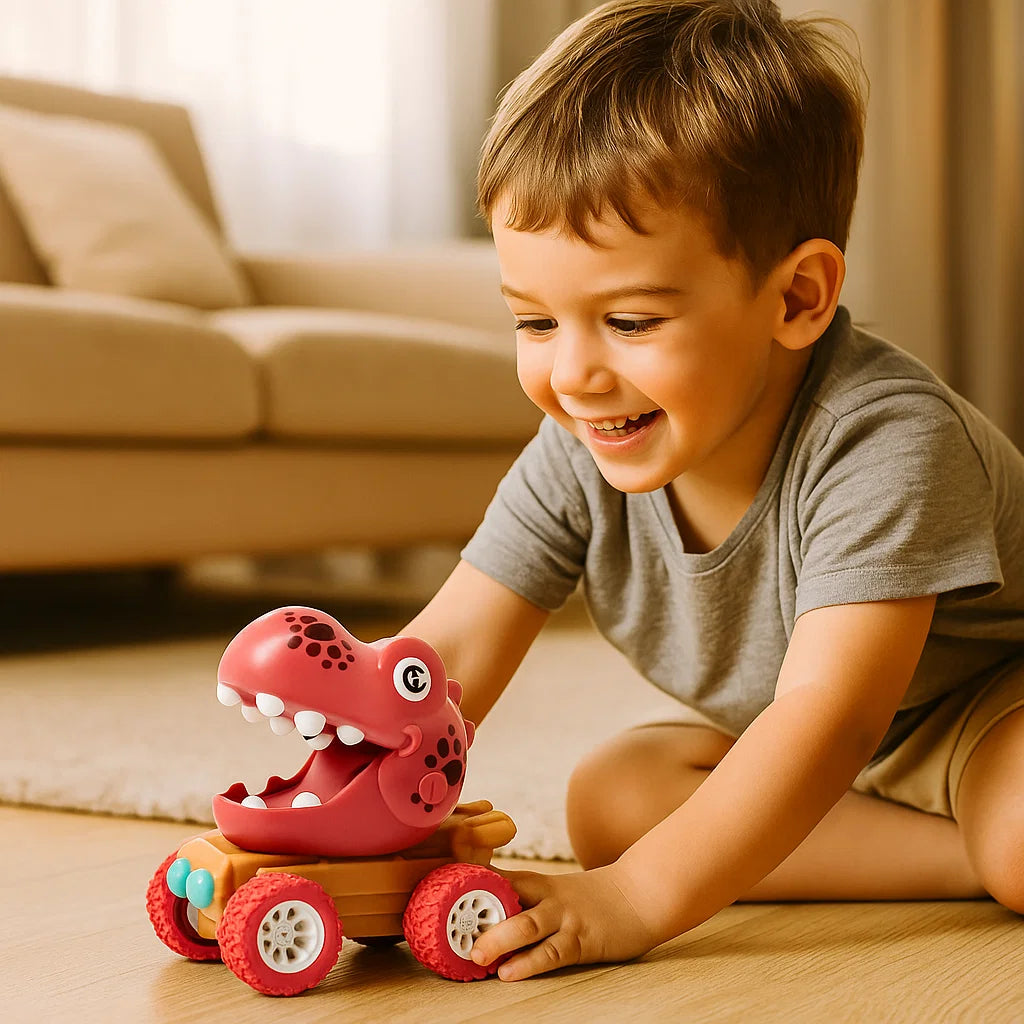 Camiones Monstruo Dino Push & Drive