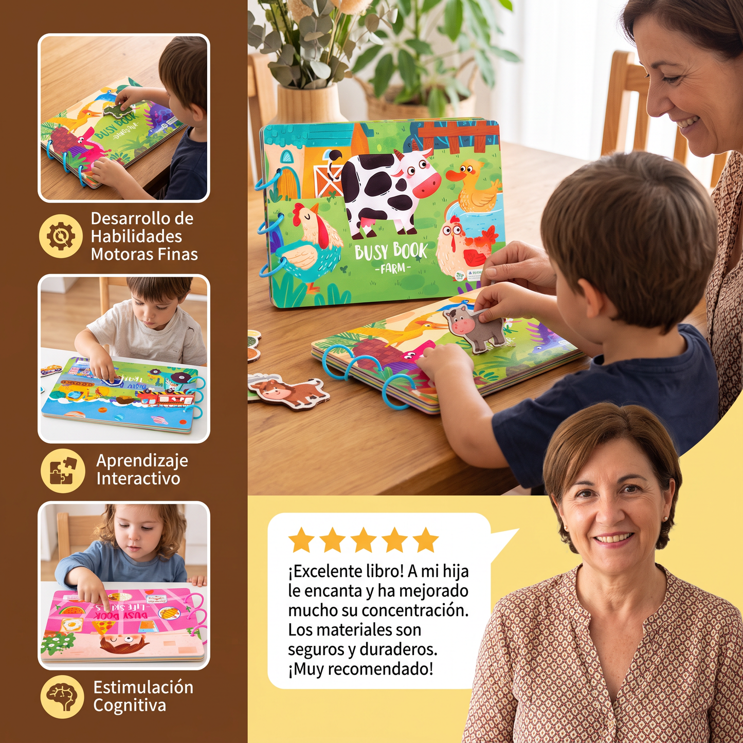 Libro Montessori de descubrimiento de profesiones para niños
