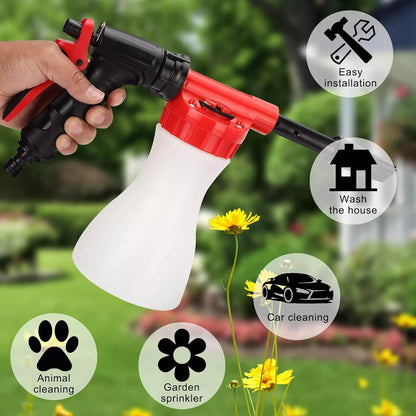 Pulverizador De Espuma Con Boquilla De Alta Presión - Pistola De Limpieza Eficiente Para El Jardín Y El Hogar