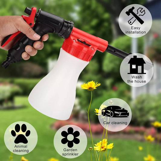 Pulverizador De Espuma Con Boquilla De Alta Presión - Pistola De Limpieza Eficiente Para El Jardín Y El Hogar
