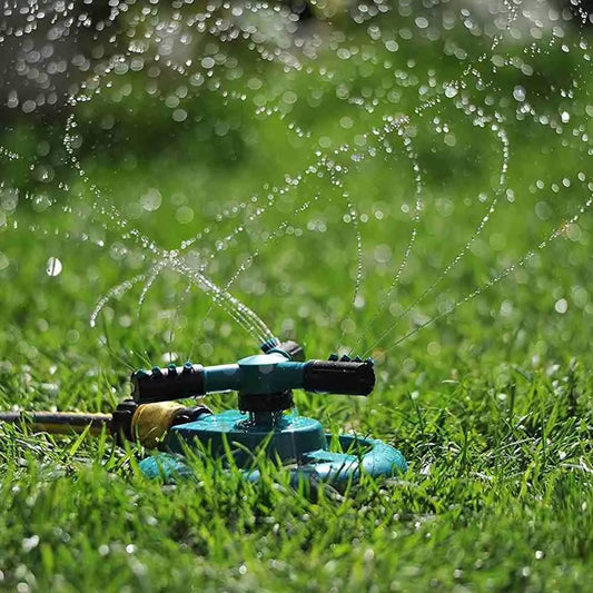 Rociador De Jardín Ajustable - Riego Eficiente Del Césped Con Función De Pulverización A 360 °