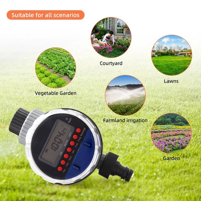 Temporizador Digital De Agua Con Pantalla LCD - Riego Automático Del Jardín Para Plantas