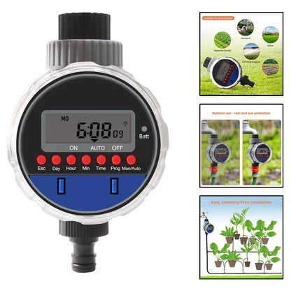 Temporizador Digital De Agua Con Pantalla LCD - Riego Automático Del Jardín Para Plantas