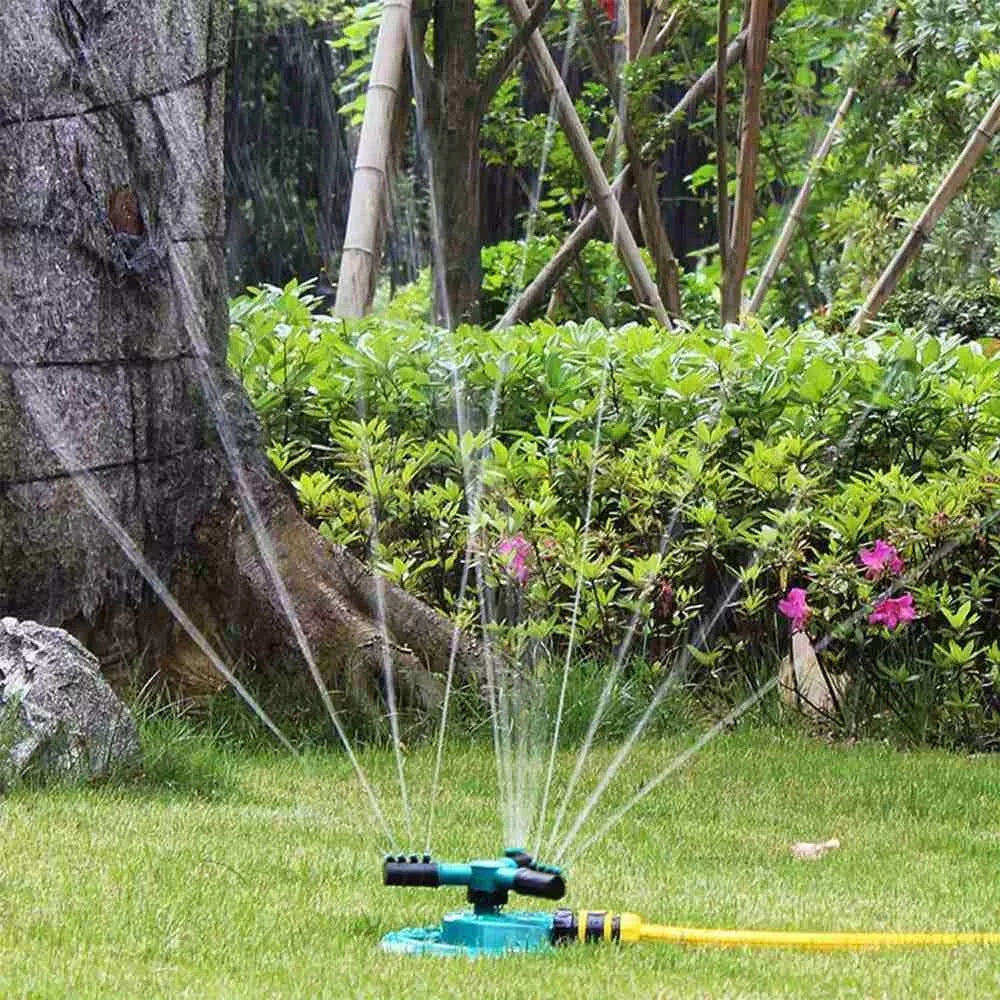 Rociador De Jardín Ajustable - Riego Eficiente Del Césped Con Función De Pulverización A 360 °