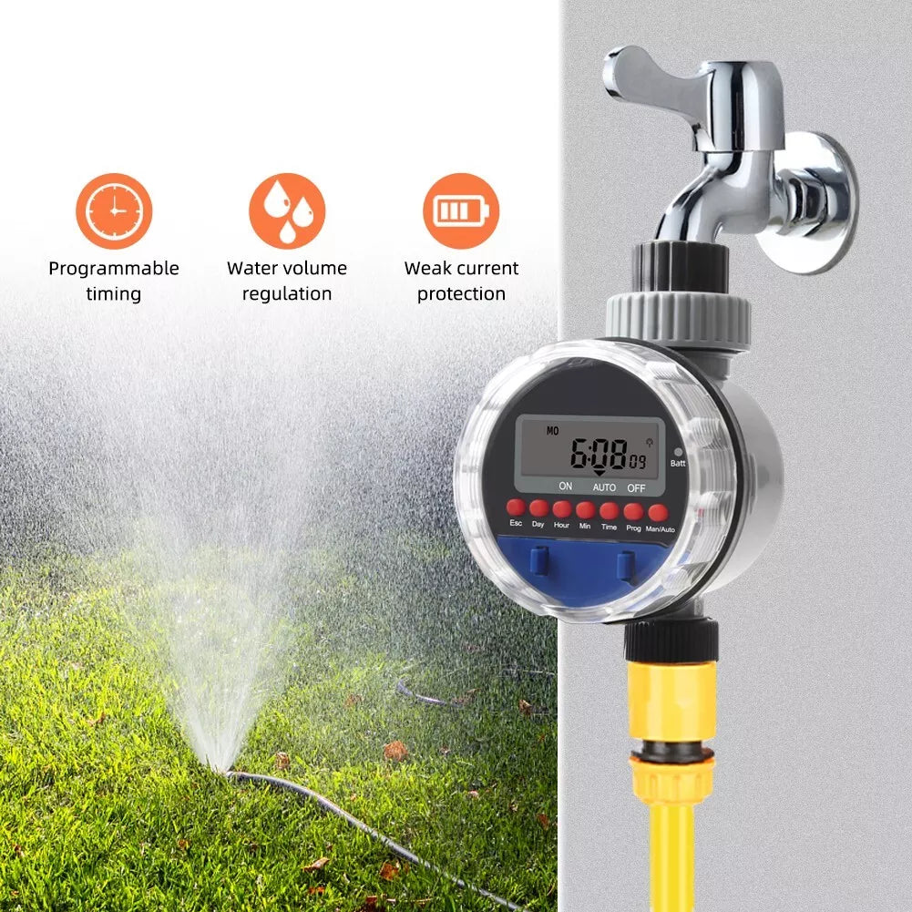 Temporizador Digital De Agua Con Pantalla LCD - Riego Automático Del Jardín Para Plantas