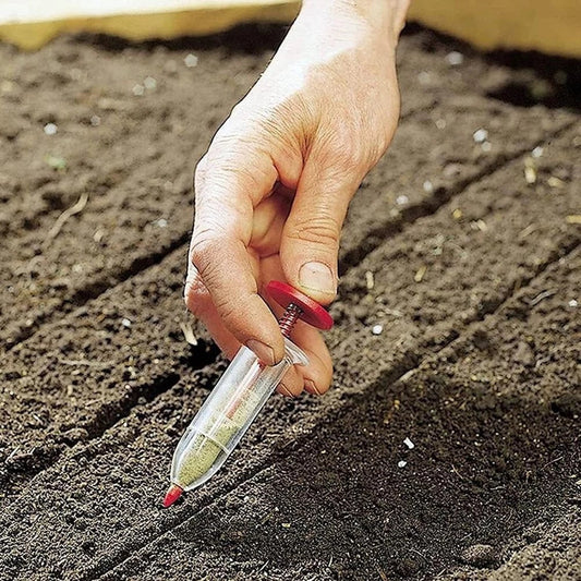 Esparcidor De Semillas Con Aguja Para El Jardín - Dispensador Preciso De Semillas De Plantas Para Una Siembra Uniforme