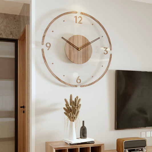 Reloj de Madera de Diseño Nórdico para la Pared Diseño Nórdico para la Pared