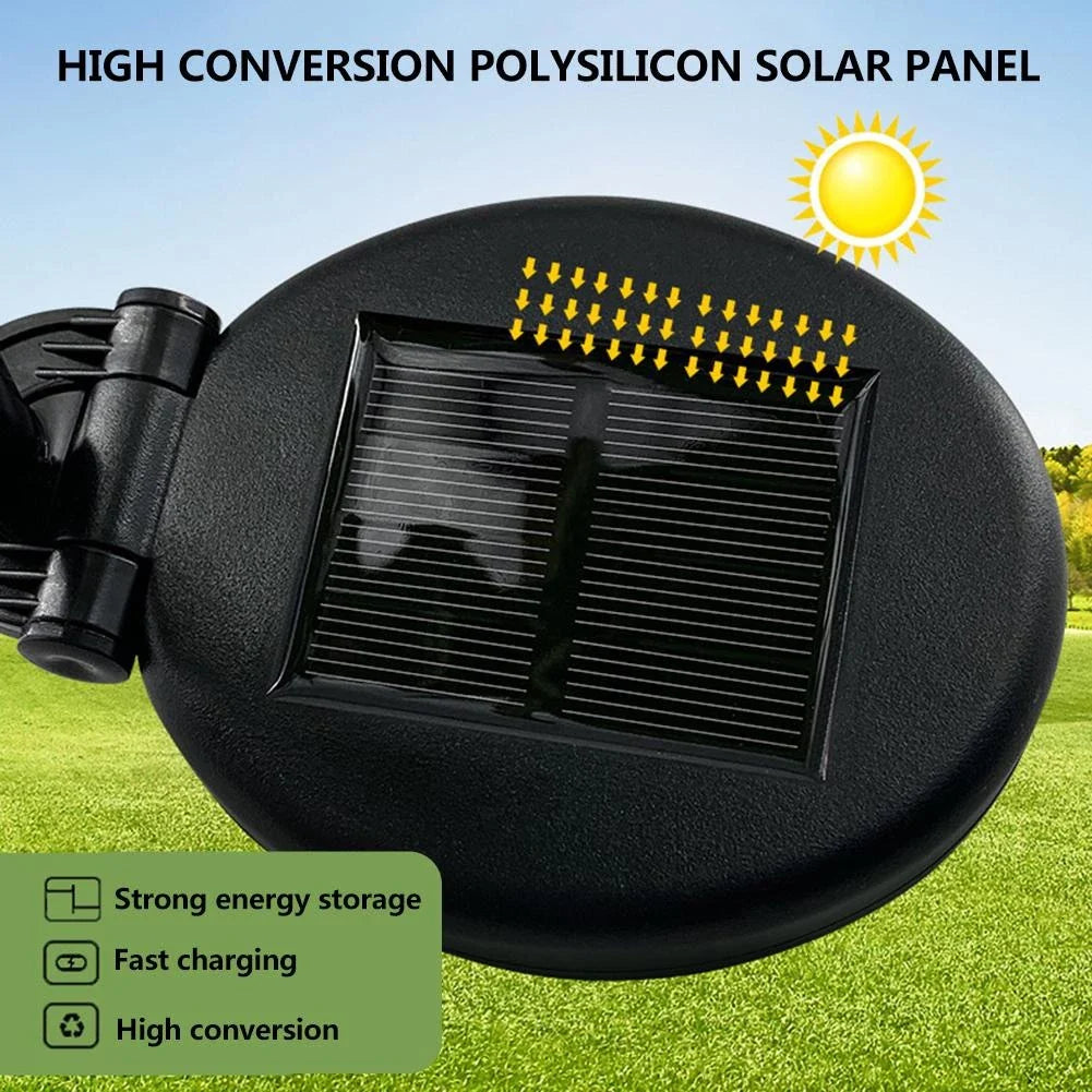 Luces de Rosas Alimentadas por Energía Solar - Enchufe de Jardín con Panel Solar para Iluminación Decorativa