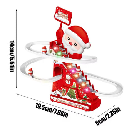 Diversión en la montaña rusa de Papá Noel