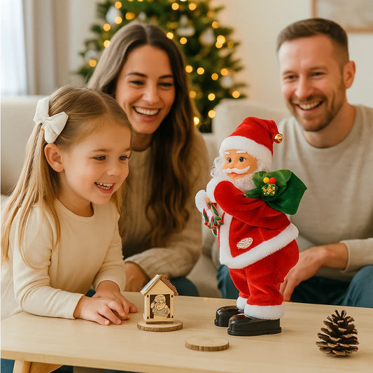 Juguete infantil de papá noel bailarín
