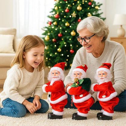 Juguete infantil de papá noel bailarín