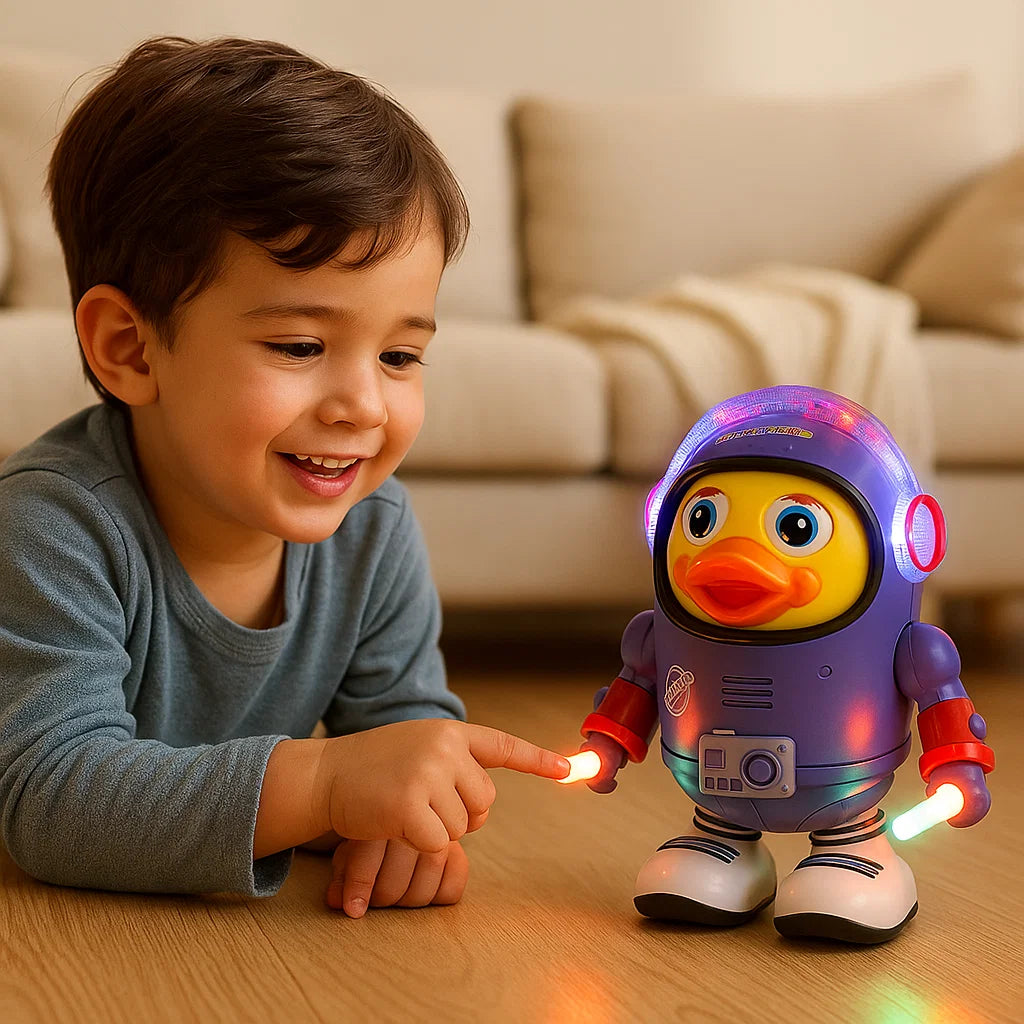 Pato astronauta bailarín