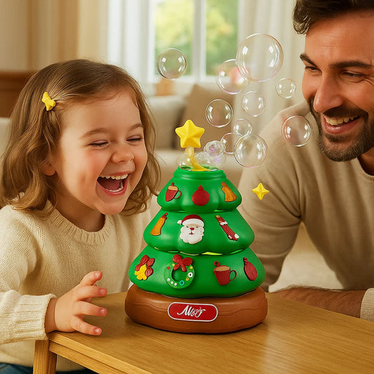 Árbol de navidad musical con burbujas y pegatinas para decorar