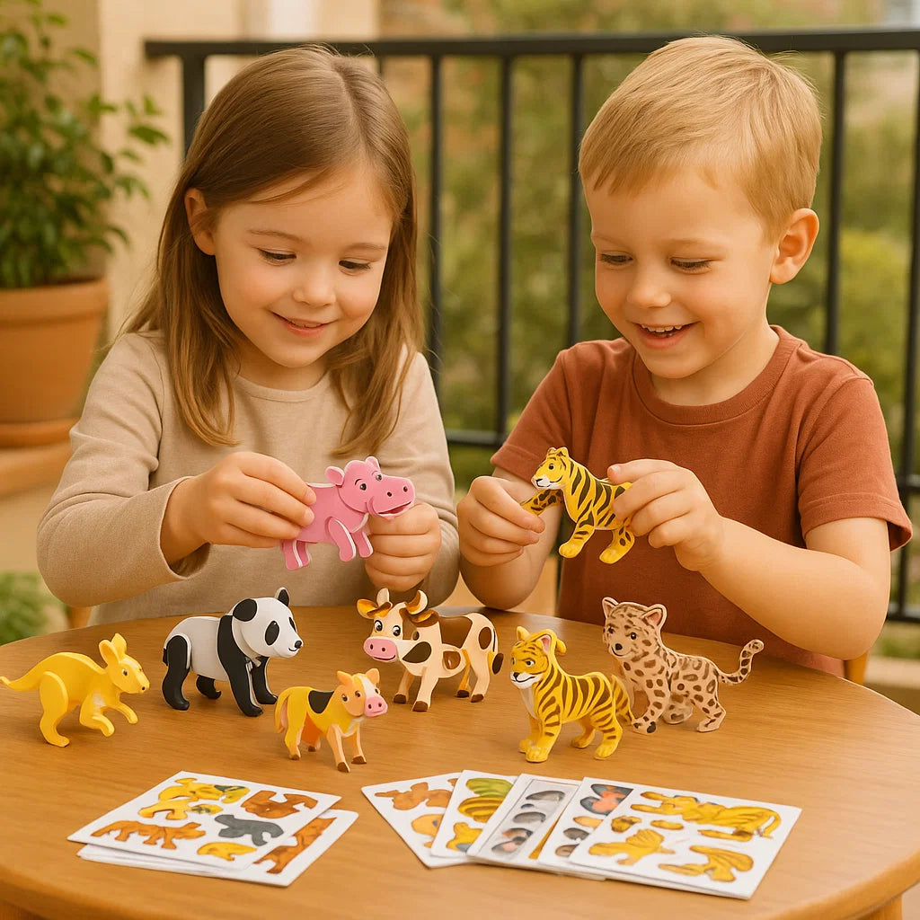 Set de rompecabezas 3D de dibujos animados para niños