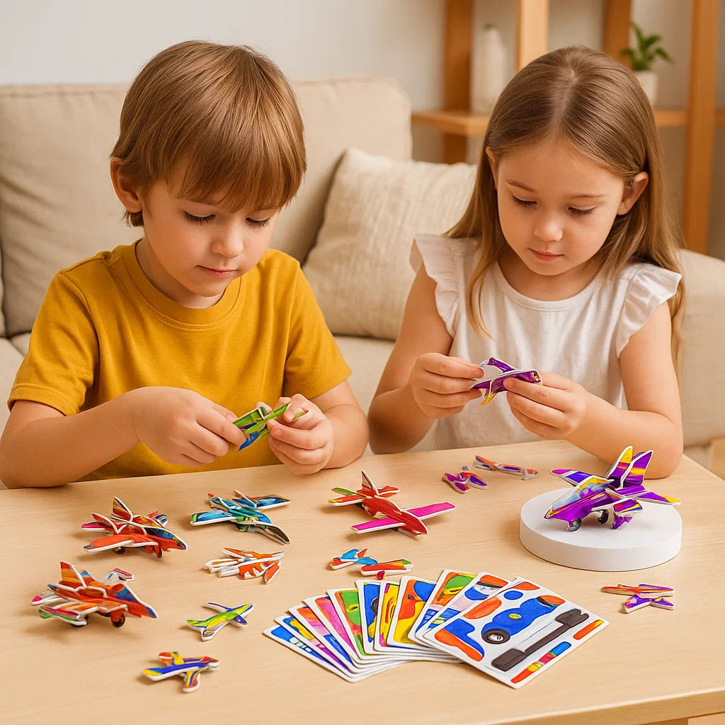 Set de rompecabezas 3D de dibujos animados para niños