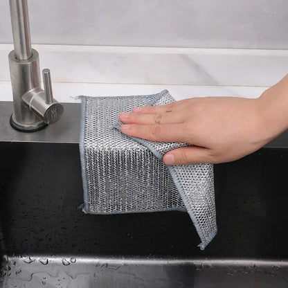 Pañuelo Lavavajillas de Alambre de Plata
