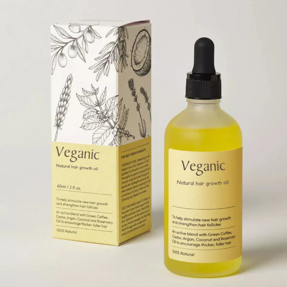 Aceite Vegano para el Crecimiento Del Cabello | Potenciador Natural para un Crecimiento Sano Del Cabello