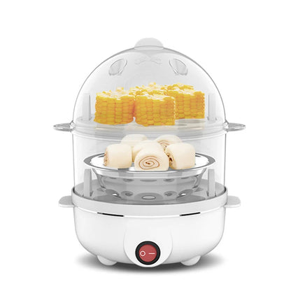 Cocedor De Huevos Eléctrico Y Vaporera - Aparato Multifuncional Compacto Para Huevos Perfectos Y Alimentos Al Vapor Cocción De Huevos Al Vapor